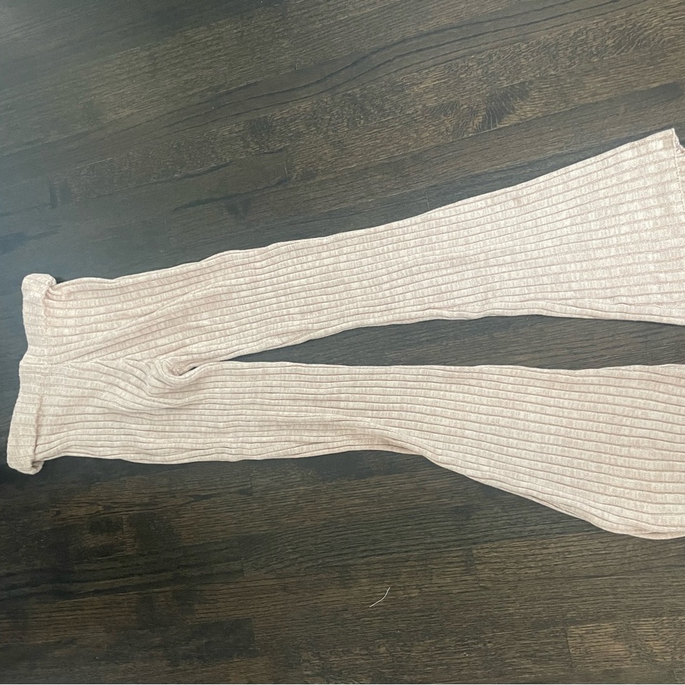 Nordstrom flare beige pants xs